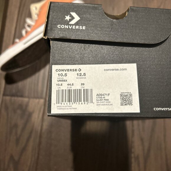 Converse CTAS Hi Sneakers Men's Size 10.5 Illist Pink A09471F - Picture 7 of 7